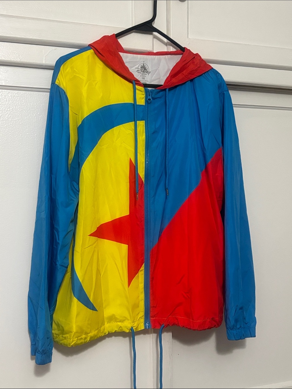 Disney Parks Pixar Windbreaker Lightweight Jacket Size 1X EUC